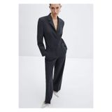 Mango Woman 67014483 Bedene Oturan Gri Kadın Blazer Ceket Modeli Yün Body