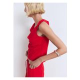 MANGO Woman Asimetrik Dökümlü Askılı Bluz