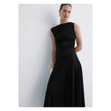MANGO Woman Asimetrik evaze elbise