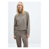 MANGO Woman Boğazlı degaje yaka sweatshirt