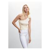 MANGO Woman Çiçekli Asimetrik Bluz