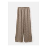 MANGO Woman Çizgili saten pantolon