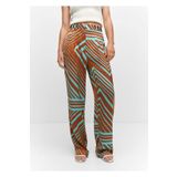MANGO Woman Desenli Saten Pantolon