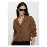 MANGO Woman Düğmeli triko ceket
