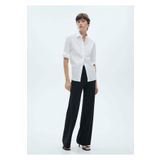 MANGO Woman İnce triko wideleg pantolon
