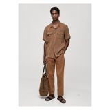 MANGO Woman Kahverengi Erkek Pantolon 77014438