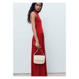 MANGO Woman Kombinasyonlu örgü halter elbise