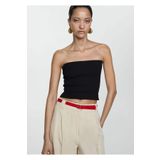 MANGO Woman Koton straplez bluz
