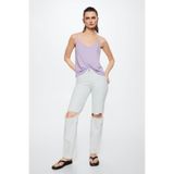 MANGO Woman Mor Kadın Bluz 37040358