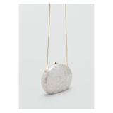 MANGO Woman Oval clutch çanta