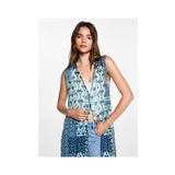 MANGO Woman Petrol Mavisi Kız Çocuk Gömlek 77062934