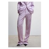 MANGO Woman Puantiyeli Saten Pantolon