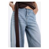 MANGO Woman Püsküllü bel wide leg jean pantolon