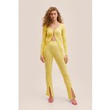MANGO Woman Sarı Kadın Hırka 27055805