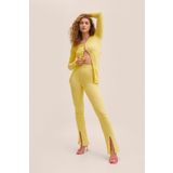 MANGO Woman Sarı Kadın Pantolon 27045804
