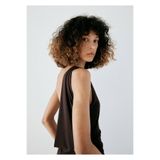 MANGO Woman Sırtı açık büzgülü elbise