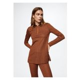 MANGO Woman Yakası Fermuarlı Polo Gömlek