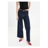 MANGO Woman Yama cepli wide leg jean pantolon