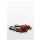 MANGO Woman Yarı şeffaf bantlı sandalet