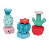 Manhattan Toy Kaktüs Bahçe 9 Adet Mix & Match Manyetik İstiflenebilir Peluş Oyuncak