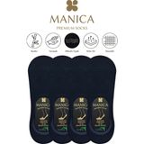 MANICA Erkek Bambu Babet Çorap 4 Çift - Lacivert - 41 - 44