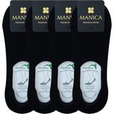Manıca Erkek Bambu Babet Çorap 4 Çift - Siyah - 41 - 44