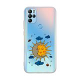 Manitoba General Mobile GM 21 Pro Uyumlu Ay Güneş ve Gezegen Tasarımlı Baskılı Şeffaf Silikon Telefon Kılıfı