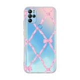 Manitoba General Mobile GM 21 Pro Uyumlu Fiyonk Tasarımlı Baskılı Şeffaf Telefon Kılıfı, Silikon, Pembe