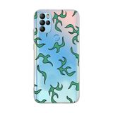 Manitoba General Mobile GM 21 Pro Uyumlu Şimşek Tasarımlı Baskılı Şeffaf Telefon Kılıfı