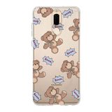 Manitoba Huawei Mate 10 Lite ile Uyumlu Ayıcık Tasarımlı Baskılı Şeffaf Silikon Telefon Kılıfı, Çok Renkli