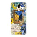 Manitoba Huawei Mate 10 Lite ile Uyumlu Baskılı Yumuşak Silikon Şeffaf Telefon Kılıfı, Van Gogh Deseni
