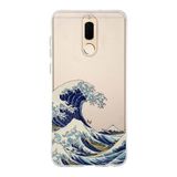 Manitoba Huawei Mate 10 Lite ile Uyumlu Baskılı Yumuşak Silikon Telefon Kılıfı, Desen