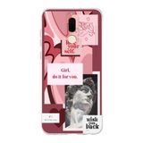 Manitoba Huawei Mate 10 Lite ile Uyumlu Love Your Self Tasarımlı Baskılı Şeffaf Telefon Kılıfı, Çok Renkli