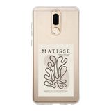 Manitoba Huawei Mate 10 Lite ile Uyumlu Matisse Tasarımlı Baskılı Şeffaf Telefon Kılıfı, Çok Renkli