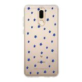 Manitoba Huawei Mate 10 Lite ile Uyumlu Minik Yıldızlar Tasarımlı Baskılı Şeffaf Telefon Kılıfı