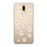 Manitoba Huawei Mate 10 Lite ile Uyumlu Papatya Tasarımlı Baskılı Şeffaf Telefon Kılıfı