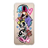 Manitoba Huawei Mate 10 Lite ile Uyumlu Powerpuff Girls Tasarımlı Baskılı Şeffaf Telefon Kılıfı