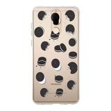 Manitoba Huawei Mate 10 Lite ile Uyumlu Tasarımlı Şeffaf Silikon Kılıf, Çok Renkli