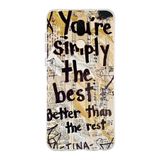 Manitoba Huawei Mate 10 Lite ile Uyumlu, You're Simply The Best Tasarımlı, Baskılı Şeffaf Telefon Kılıfı, Çok Renkli
