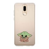Manitoba Huawei Mate 10 Lite Uyumlu Baby Yoda Tasarımlı Baskılı Şeffaf Telefon Kılıfı