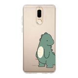 Manitoba Huawei Mate 10 Lite Uyumlu Baskılı Yumuşak Silikon Şeffaf Telefon Kılıfı, Yeşil Desen