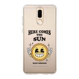 Manitoba Huawei Mate 10 Lite Uyumlu Keep Shining Tasarımlı Baskılı Şeffaf Telefon Kılıfı, Çok Renkli