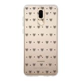 Manitoba Huawei Mate 10 Lite Uyumlu Kurdele Tasarımlı Baskılı Şeffaf Telefon Kılıfı