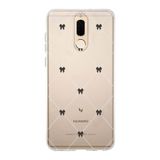 Manitoba Huawei Mate 10 Lite Uyumlu Kurdeleler Tasarımlı Baskılı Şeffaf Telefon Kılıfı