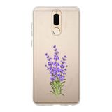 Manitoba Huawei Mate 10 Lite Uyumlu Leylak Tasarımlı Baskılı Şeffaf Telefon Kılıfı