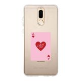 Manitoba Huawei Mate 10 Lite Uyumlu Lucky You Kart Tasarımlı Baskılı Şeffaf Telefon Kılıfı