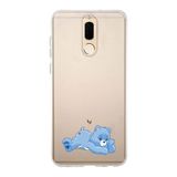 Manitoba Huawei Mate 10 Lite Uyumlu Sevimli Ayı Tasarımlı Baskılı Şeffaf Telefon Kılıfı