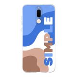 Manitoba Huawei Mate 10 Lite Uyumlu Simple Tasarımlı Baskılı Şeffaf Telefon Kılıfı, Çok Renkli