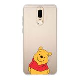 Manitoba Huawei Mate 10 Lite Uyumlu Winnie Ayı Tasarımlı Baskılı Şeffaf Telefon Kılıfı, Çok Renkli