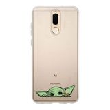 Manitoba Huawei Mate 10 Lite Uyumlu Yoda Tasarımlı Baskılı Şeffaf Telefon Kılıfı